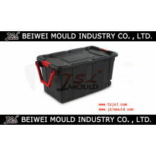 Plastic Storage Wheeled Container Tote Rugged Industrial Lid Box Mould